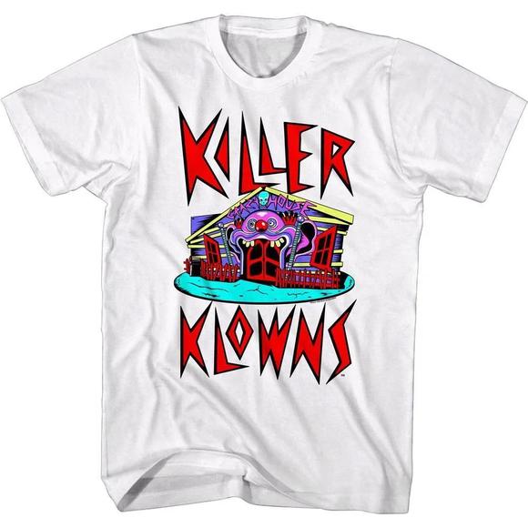 Killer Klowns Crazy House Unisex T Shirt - Picture 1 of 4